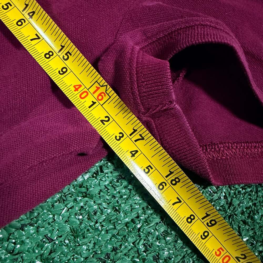 Y2K Aeropostale Women's Polo Shirt Boysenberry XL - Picture 4 of 5
